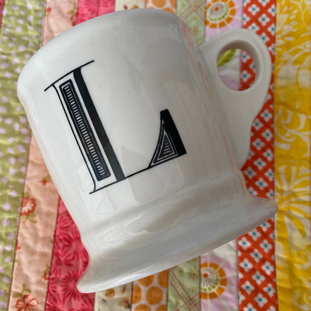 Anthropologie Monogram L Mug